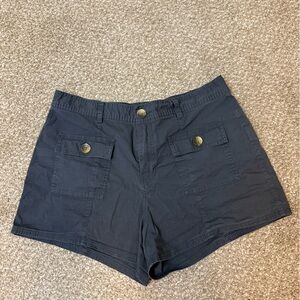 Vuori Dark Gray Cargo Shorts for Women